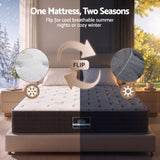 Darrahopens Furniture > Mattresses > Double Mattress Giselle Double Reversible Spring Mattress Cashmere Cover Gel Foam Firm 35cm In Australia - Darrahopens