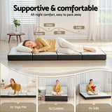Darrahopens Furniture > Mattresses > Double Mattress Giselle Foldable Mattress Folding Foam Mattresses Bamboo Double