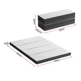 Darrahopens Furniture > Mattresses > Double Mattress Giselle Foldable Mattress Folding Foam Mattresses Bamboo Double