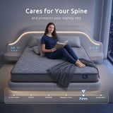 Darrahopens Furniture > Mattresses > Double Mattress Levitex 25 cm Hybrid Pocket Spring Mattress Firm with 4cm Egg Crate Foam for Deep Sleep Bamboo Charcoal Fabric Double