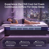 Darrahopens Furniture > Mattresses > Double Mattress Levitex Double Mattress 23CM With Pocket Spring & Cooling Gel Foam, Medium-Firm Full-Body Support, Mattresses In A Box In Australia - Darrahopens