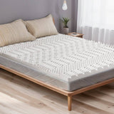Darrahopens Furniture > Mattresses Giselle Bedding Memory Foam Mattress Topper 7-Zone Airflow Pad 8cm Single White