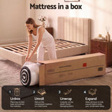 Darrahopens Furniture > Mattresses > King Single Mattress Giselle 18cm King Single Memory Foam Mattress Dual Feel Reversible Charcoal Foam In Australia - Darrahopens