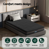 Darrahopens Furniture > Mattresses > King Single Mattress Giselle 18cm Memory Foam Mattress Green Tea Foam Cool Gel Foam Mattresses King Single