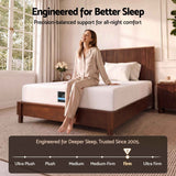 Darrahopens Furniture > Mattresses > King Single Mattress Giselle 25cm King Single Hybrid Mattress Soft Knitted Fabric Edge Support Gel Foam In Australia - Darrahopens