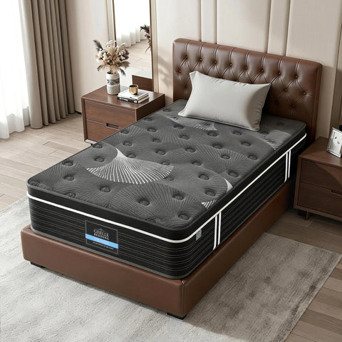 Darrahopens Furniture > Mattresses > King Single Mattress Giselle Bedding 35cm Mattress Graphene Memory Foam Medium Firm Euro Top Mattresses King Single
