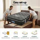 Darrahopens Furniture > Mattresses > King Single Mattress Giselle Bedding 35cm Mattress Graphene Memory Foam Medium Firm Euro Top Mattresses King Single