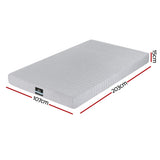 Darrahopens Furniture > Mattresses > King Single Mattress Giselle Bedding Cool Gel Memory Foam Mattress Charcoal 7-Zone Washable Bamboo Cover 15cm King Single