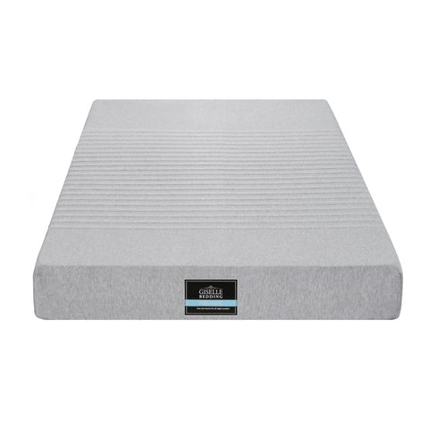 Darrahopens Furniture > Mattresses > King Single Mattress Giselle Bedding Cool Gel Memory Foam Mattress Charcoal 7-Zone Washable Bamboo Cover 15cm King Single