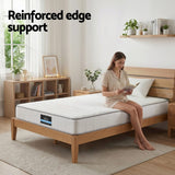 Darrahopens Furniture > Mattresses > King Single Mattress Giselle King Single Mattress 20cm with Reinforced Edge Support Egg-Crate Foam