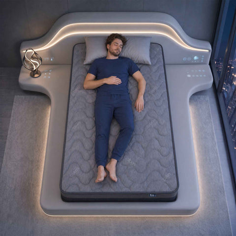 Darrahopens Furniture > Mattresses > King Single Mattress Levitex 25 cm Hybrid Pocket Spring Mattress Firm with 4cm Egg Crate Foam for Deep Sleep Bamboo Charcoal Fabric ‌King Single