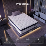 Darrahopens Furniture > Mattresses > King Single Mattress Levitex 35CM King Single Mattresses Gel Memory Foam and 7-Zone Ergonomic Pocket Spring, Anti-Roll Dual-Row Edge, Triple Cooling System for Hot Sleepers