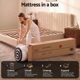 Darrahopens Furniture > Mattresses > King Size Mattress Giselle 18cm King Memory Foam Mattress Dual Feel Reversible Charcoal Foam In Australia - Darrahopens