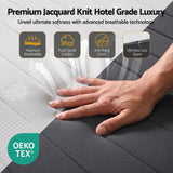 Darrahopens Furniture > Mattresses > King Size Mattress Giselle 18cm King Memory Foam Mattress Dual Feel Reversible Charcoal Foam In Australia - Darrahopens