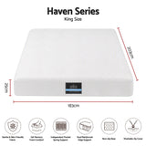 Darrahopens Furniture > Mattresses > King Size Mattress Giselle 25cm King Hybrid Mattress Soft Knitted Fabric Edge Support Gel Foam In Australia - Darrahopens