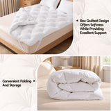 Darrahopens Furniture > Mattresses > King Size Mattress Giselle King Pillow Top Mattress Topper 1300GSM White Duck Feather For Old Bed Upgrade 5cm Thick In Australia - Darrahopens