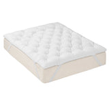 Darrahopens Furniture > Mattresses > King Size Mattress Giselle King Pillow Top Mattress Topper 1300GSM White Duck Feather For Old Bed Upgrade 5cm Thick In Australia - Darrahopens