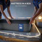 Darrahopens Furniture > Mattresses > King Size Mattress Levitex 33 cm Mattress 8.0 Extra Firm 7-Zone Pocket Spring Mattress with Dual-Row Edge Support & Breathable Knit Cover King