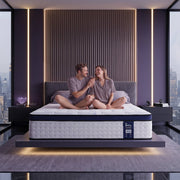 Darrahopens Furniture > Mattresses > King Size Mattress Levitex 35CM King Mattresses Gel Memory Foam and 7-Zone Ergonomic Pocket Spring, Anti-Roll Dual-Row Edge, Undisturbed Deep Sleep For Restless Couples, Triple Cooling System