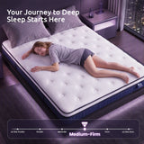 Darrahopens Furniture > Mattresses > King Size Mattress Levitex King Mattress 23CM With Pocket Spring & Cooling Gel Foam, Medium-Firm Full-Body Support, Mattresses In A Box In Australia - Darrahopens