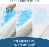 Darrahopens Furniture > Mattresses > Mattress Toppers 100% Terry Cotton Fitted Mattress Protector Waterproof King