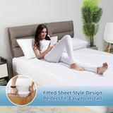 Darrahopens Furniture > Mattresses > Mattress Toppers 100% Terry Cotton Fitted Mattress Protector Waterproof King