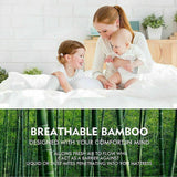 Darrahopens Furniture > Mattresses > Mattress Toppers Bamboo Pillowtop Mattress Topper Luxury Bedding Mat Pad Protector Cover Single 90 x 190 cm