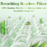 Darrahopens Furniture > Mattresses > Mattress Toppers Bamboo Pillowtop Mattress Topper Luxury Bedding Mat Pad Protector Cover Single 90 x 190 cm