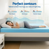 Darrahopens Furniture > Mattresses > Mattress Toppers Giselle 12cm Memory Foam Mattress Topper Ventilated Cool Gel Bamboo Cover Double
