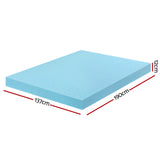 Darrahopens Furniture > Mattresses > Mattress Toppers Giselle 12cm Memory Foam Mattress Topper Ventilated Cool Gel Bamboo Cover Double