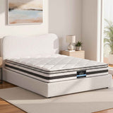 Giselle 21cm Bonnell Pillow Top Mattress Artiss Double Boucle Bed Frame Set In Australia - Darrahopens