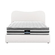 Darrahopens Furniture > Mattresses > Mattress Toppers Giselle 21cm Bonnell Pillow Top Mattress Artiss Double Boucle Bed Frame Set In Australia - Darrahopens
