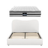 Darrahopens Furniture > Mattresses > Mattress Toppers Giselle 21cm Bonnell Pillow Top Mattress Artiss Double Boucle Bed Frame Set In Australia - Darrahopens