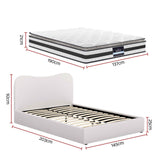 Giselle 21cm Bonnell Pillow Top Mattress Artiss Double Boucle Bed Frame Set In Australia - Darrahopens