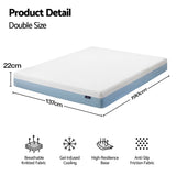 Darrahopens Furniture > Mattresses > Mattress Toppers Giselle 22cm Cooling Gel Memory Foam Mattress Double Medium Firm