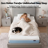 Darrahopens Furniture > Mattresses > Mattress Toppers Giselle 22cm Cooling Gel Memory Foam Mattress Single Medium Firm