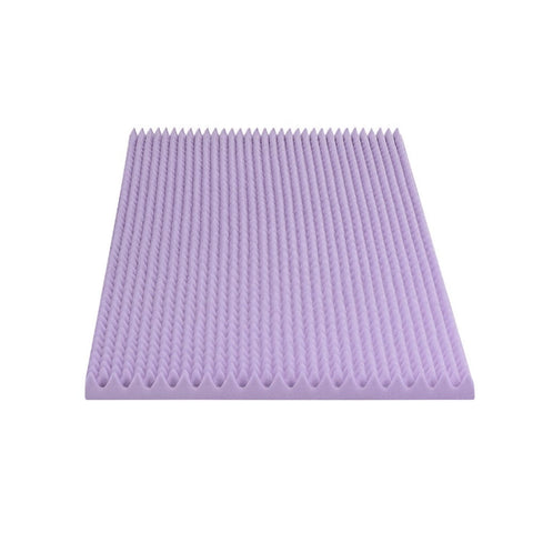 Darrahopens Furniture > Mattresses > Mattress Toppers Giselle 5cm Memory Foam Mattress Topper Lavender Infused Egg Crate Pad Mat Single