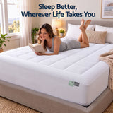 Darrahopens Furniture > Mattresses > Mattress Toppers Giselle 8cm King Memory Foam Mattress Topper Pillow Top with Gel Foam In Australia - Darrahopens