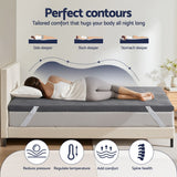 Darrahopens Furniture > Mattresses > Mattress Toppers Giselle 8cm Memory Foam Mattress Topper Gel Dual Layer Foam Bamboo Double