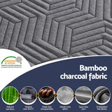 Darrahopens Furniture > Mattresses > Mattress Toppers Giselle 8cm Memory Foam Mattress Topper Gel Dual Layer Foam Bamboo Single