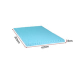 Darrahopens Furniture > Mattresses > Mattress Toppers Giselle 8cm Memory Foam Mattress Topper Gel Egg Crate Foam Bamboo King Single