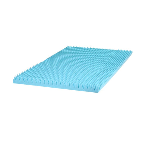 Darrahopens Furniture > Mattresses > Mattress Toppers Giselle 8cm Memory Foam Mattress Topper Gel Egg Crate Foam Bamboo Single