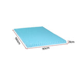 Darrahopens Furniture > Mattresses > Mattress Toppers Giselle 8cm Memory Foam Mattress Topper Gel Egg Crate Foam Bamboo Single