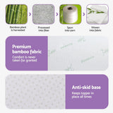 Darrahopens Furniture > Mattresses > Mattress Toppers Giselle 8cm Memory Foam Mattress Topper Lavender Infused Bamboo Cover 7-Zone Double