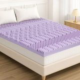 Darrahopens Furniture > Mattresses > Mattress Toppers Giselle 8cm Memory Foam Mattress Topper Lavender Infused Bamboo Cover 7-Zone Queen