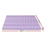Darrahopens Furniture > Mattresses > Mattress Toppers Giselle 8cm Memory Foam Mattress Topper Lavender Infused Bamboo Cover 7-Zone Queen