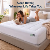 Darrahopens Furniture > Mattresses > Mattress Toppers Giselle 8cm Queen Memory Foam Mattress Topper Pillow Top with Gel Foam In Australia - Darrahopens