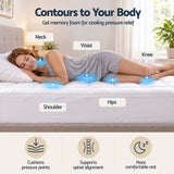 Darrahopens Furniture > Mattresses > Mattress Toppers Giselle 8cm Queen Memory Foam Mattress Topper Pillow Top with Gel Foam In Australia - Darrahopens