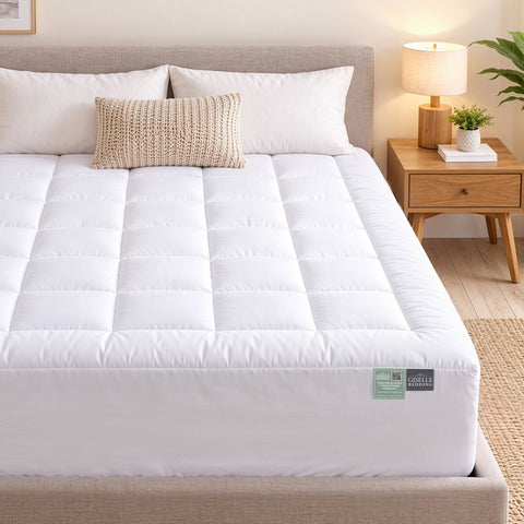Darrahopens Furniture > Mattresses > Mattress Toppers Giselle 8cm Queen Memory Foam Mattress Topper Pillow Top with Gel Foam In Australia - Darrahopens