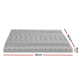 Darrahopens Furniture > Mattresses > Mattress Toppers Giselle Bedding 8cm Memory Foam Mattress Topper 7-Zone Graphite Double